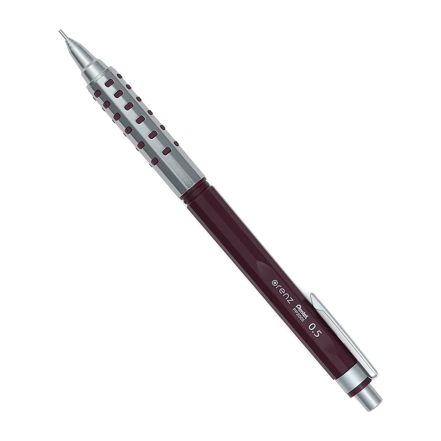 Pentel Orenz AT Dual Grip Druckbleistift 0,5 mm Dunkelrot zum Zeichnen und Skizzieren
