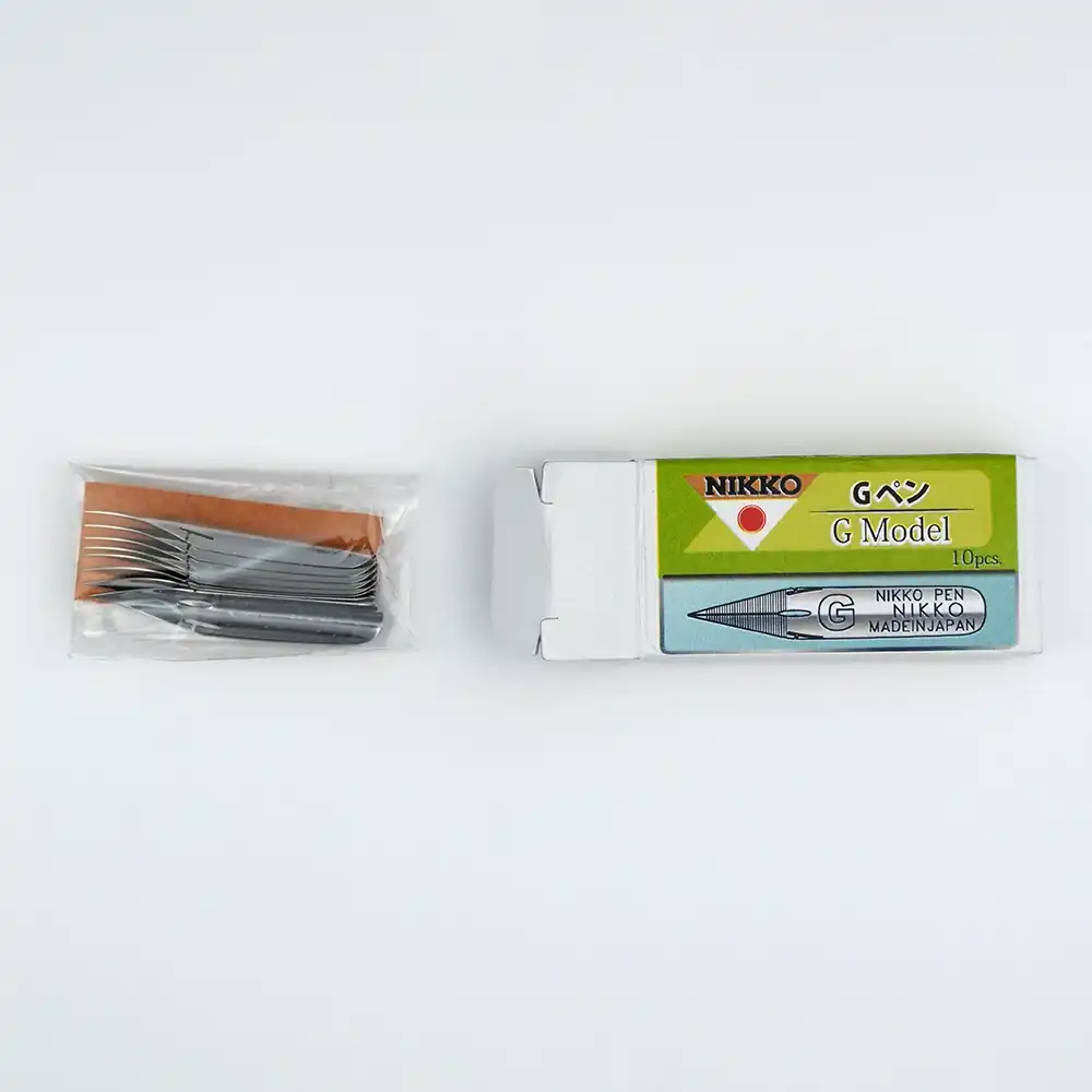 Nikko G-Pen Zeichenfeder Verpackung mit Inhalt