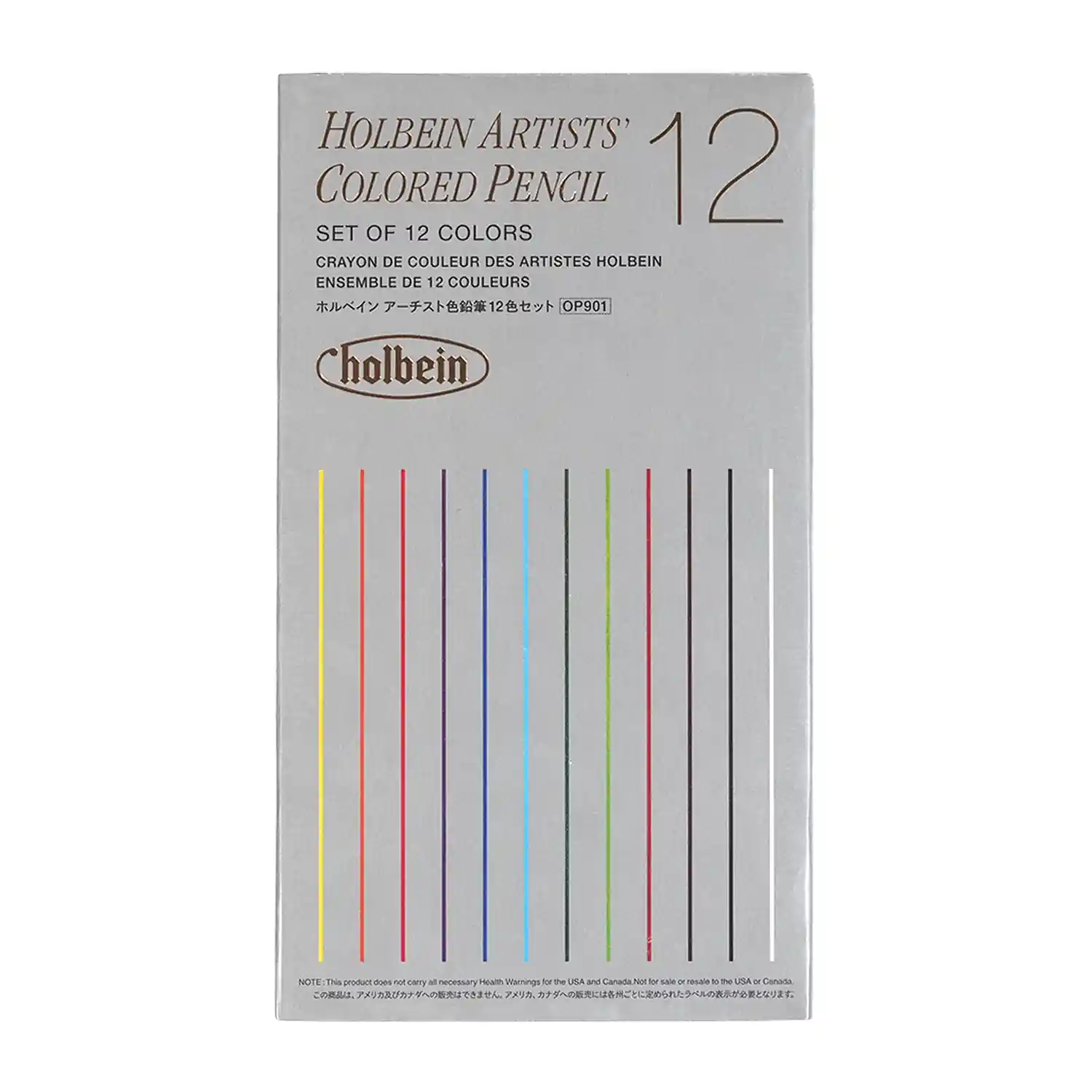 Holbein Coloured Pencil Set 12 Pieces for Drawing and Colouring