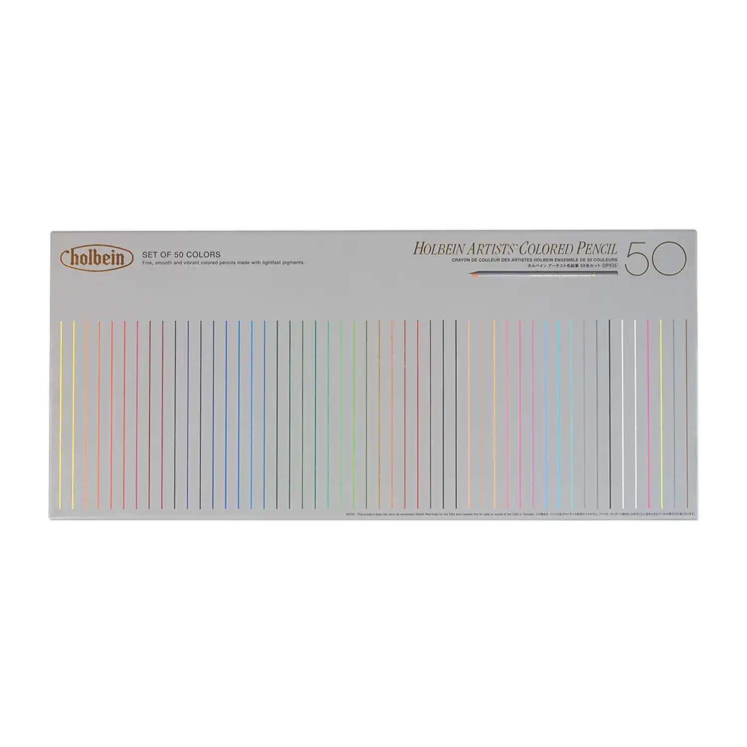 Holbein Coloured Pencil Set 50 Pieces for Drawing and Colouring