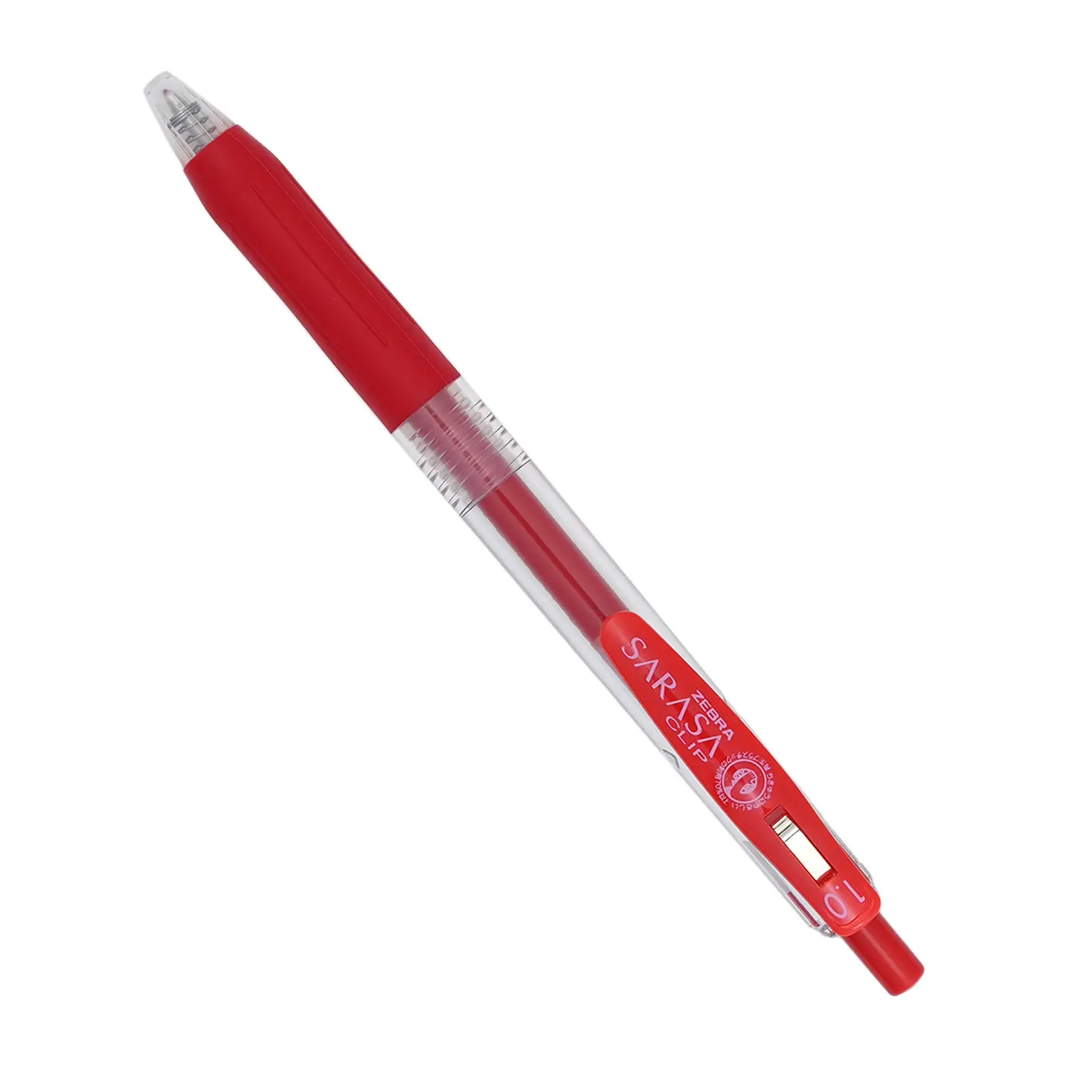 Zebra Sarasa Clip Gel Pen 1.0 mm Red for Writing and Sketching