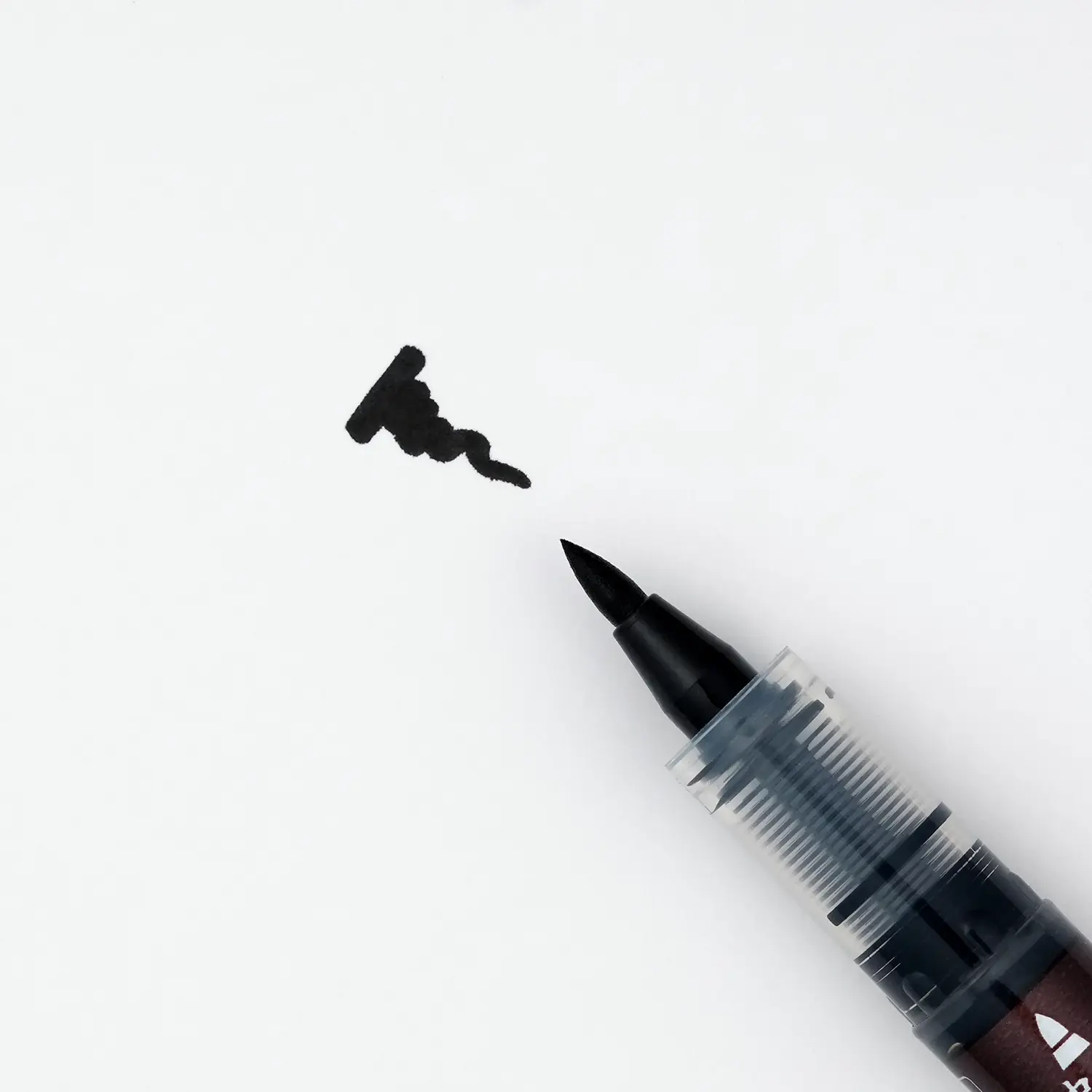 Pilot Shunpitsu Brush Pen Double Tip Black Detail Tip Soft