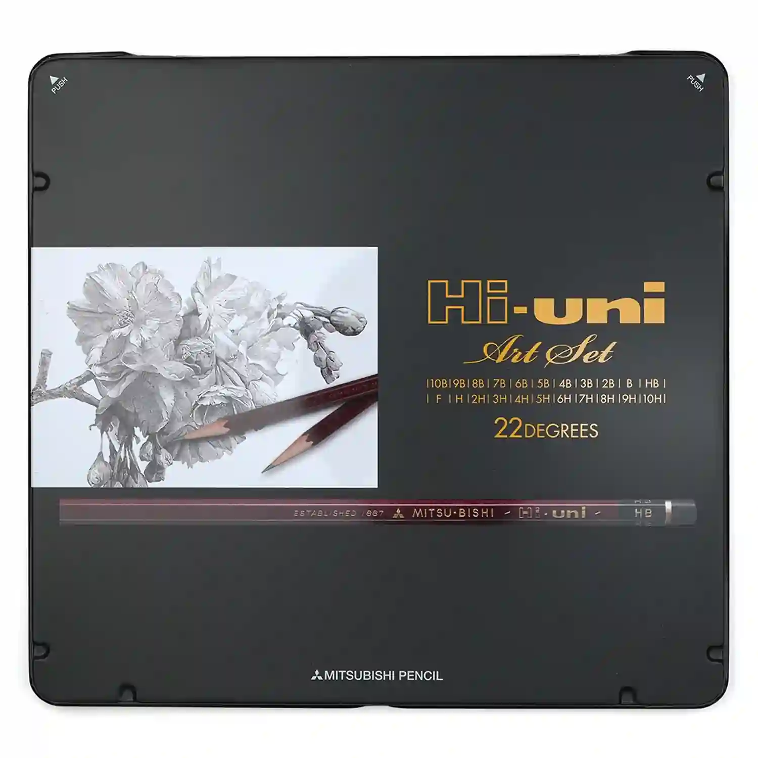 Uni Hi-Uni Pencil Set for Drawing and Sketching