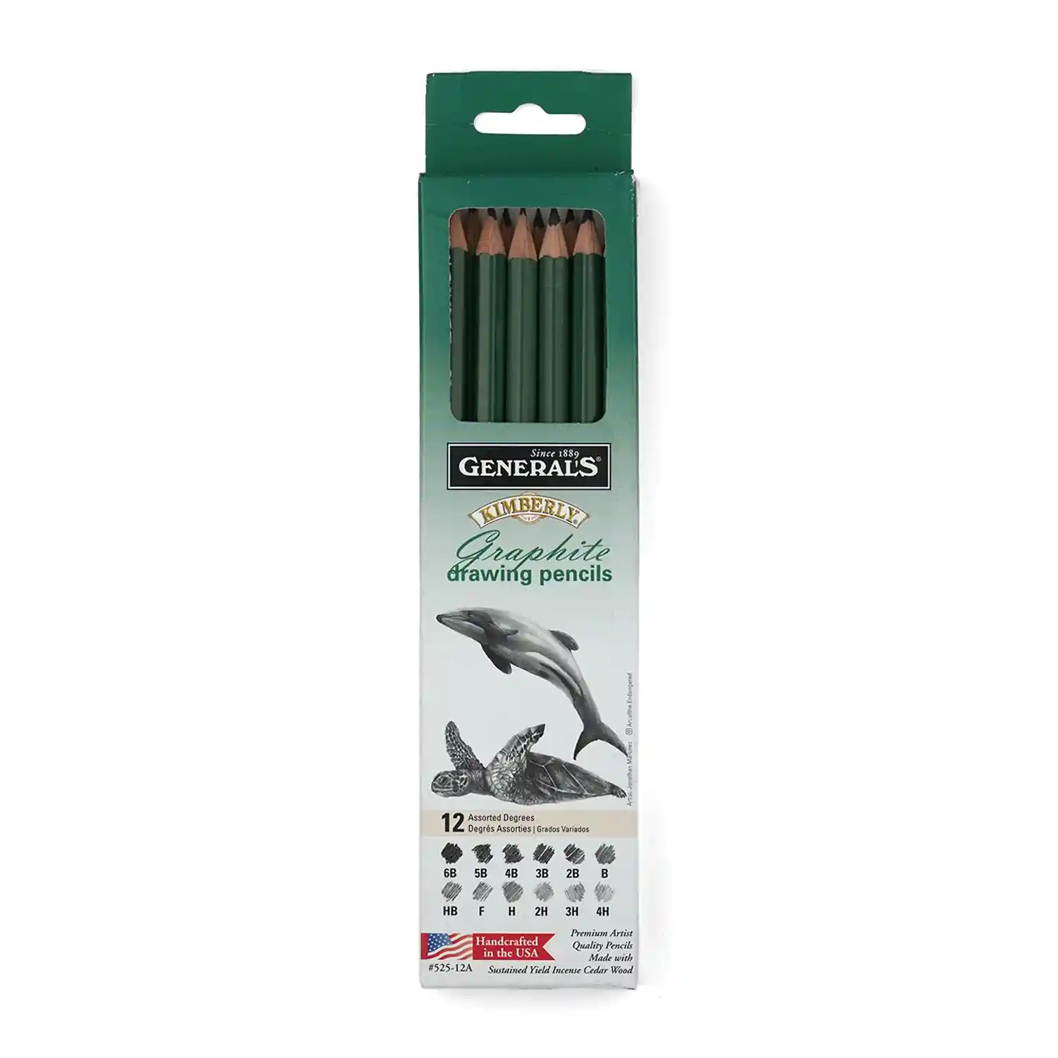 General's Kimberly Pencil Set 12 Pieces for Drawing and Sketching