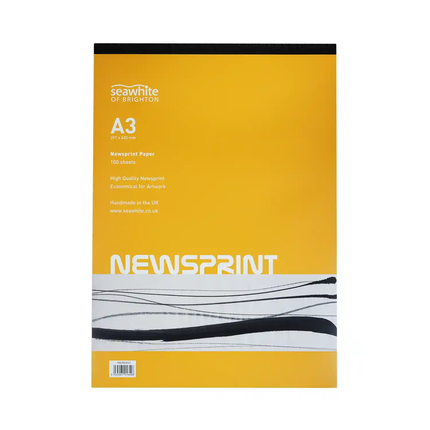 Seawhite Smooth Newsprint Pad A3 for Drawing and Sketching