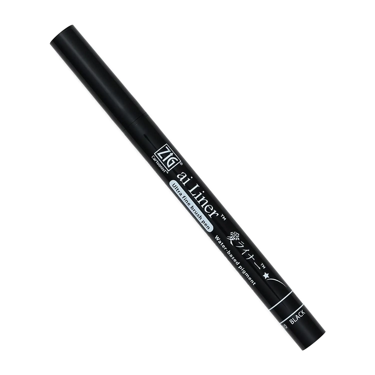 Kuretake ZIG Cartoonist ai Liner Brush Pen Black for Manga, Illustration and Calligraphy