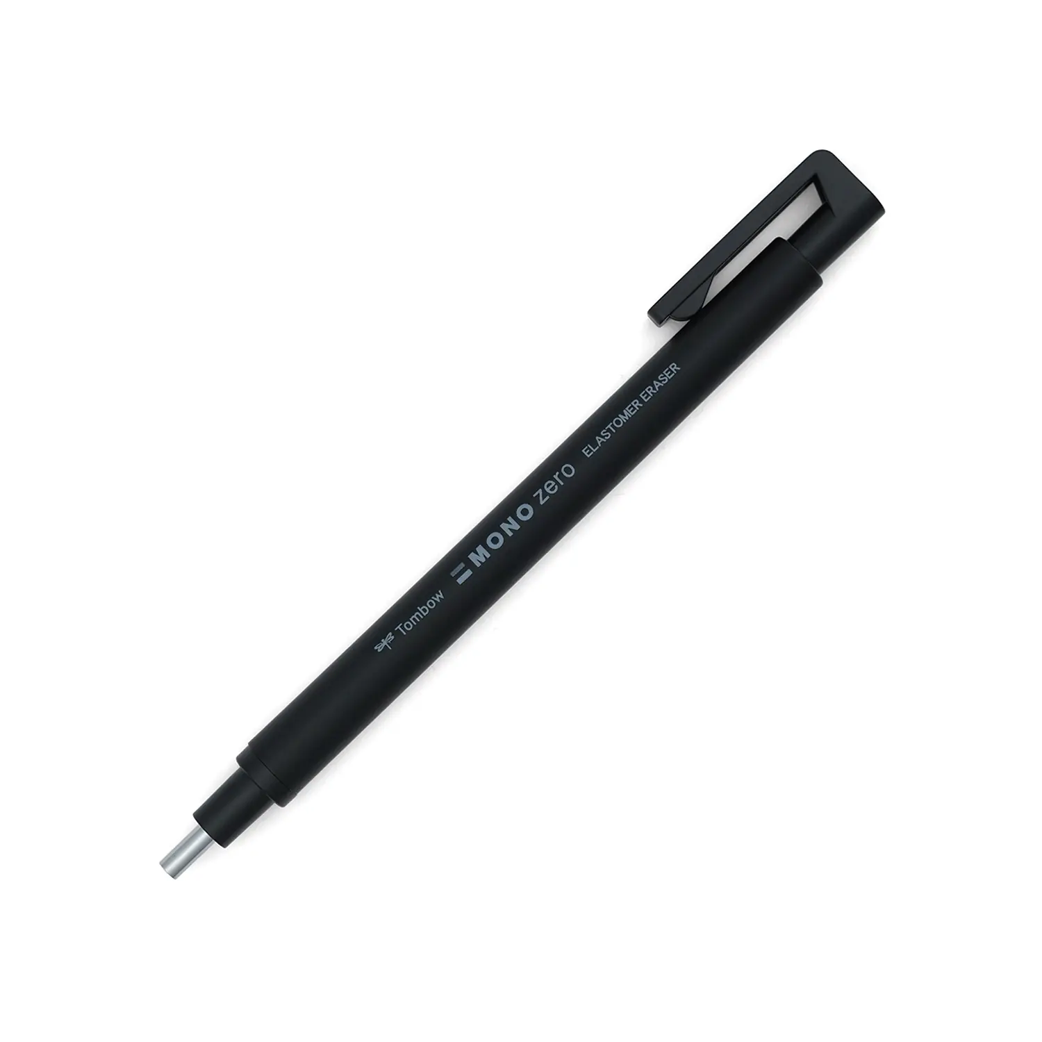 Tombow Mono Zero Radierstift Rund Schwarz für Bleistift und Graphit