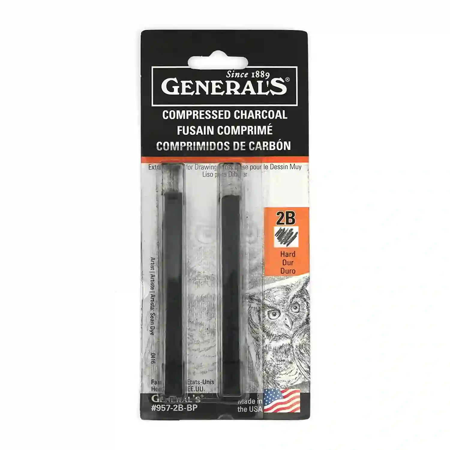 General's Compressed Charcoal for Drawing and Sketching