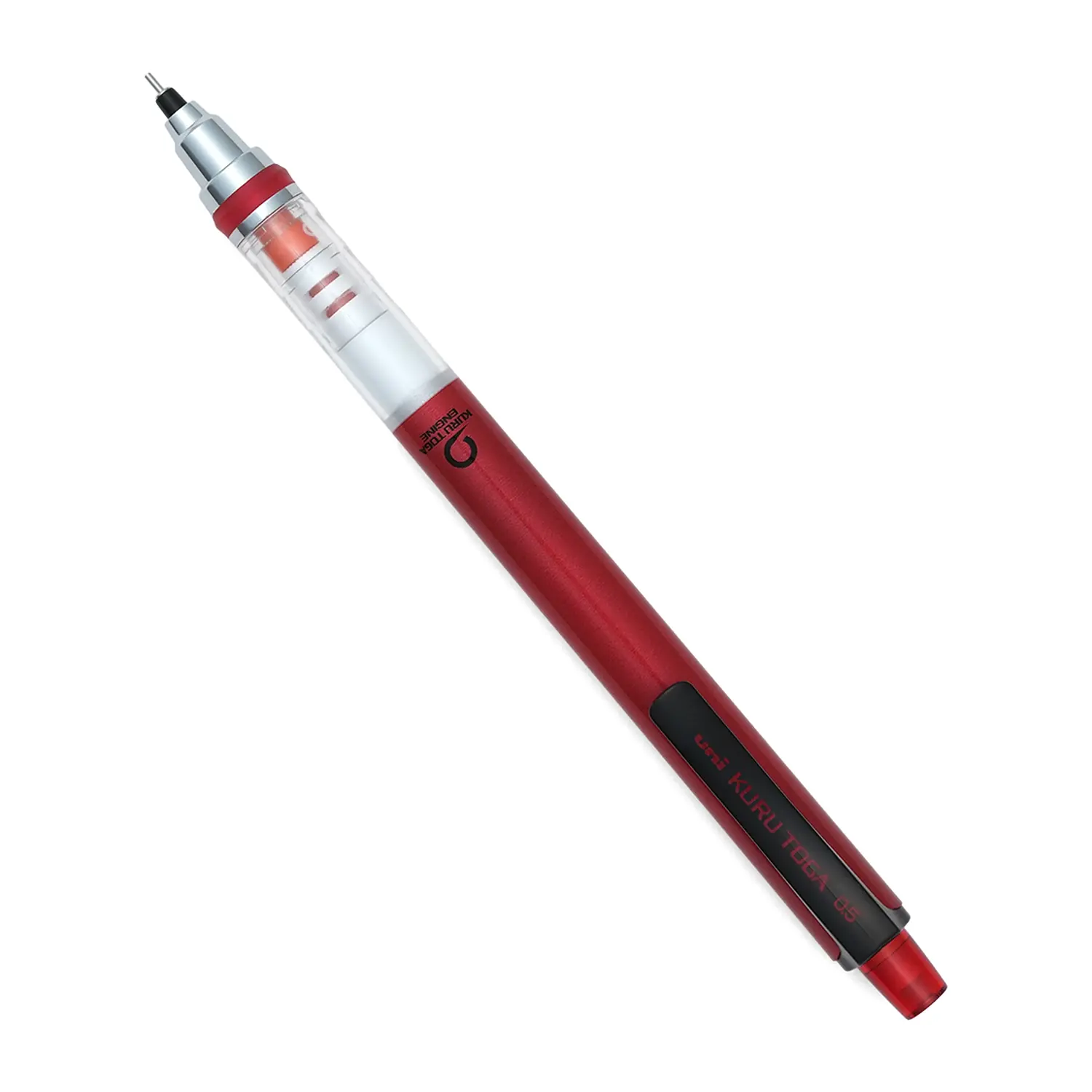 Uni Kuru Toga Mechanical Pencil 0.5 mm Red for Drawing and Sketching