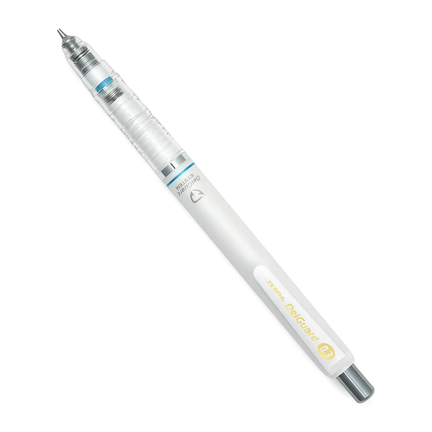 Zebra DelGuard Druckbleistift 0,3 mm Weiss zum Zeichnen und Skizzieren
