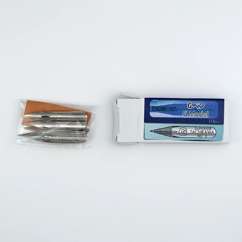 Tachikawa G-Pen Nib Packaging with Contents