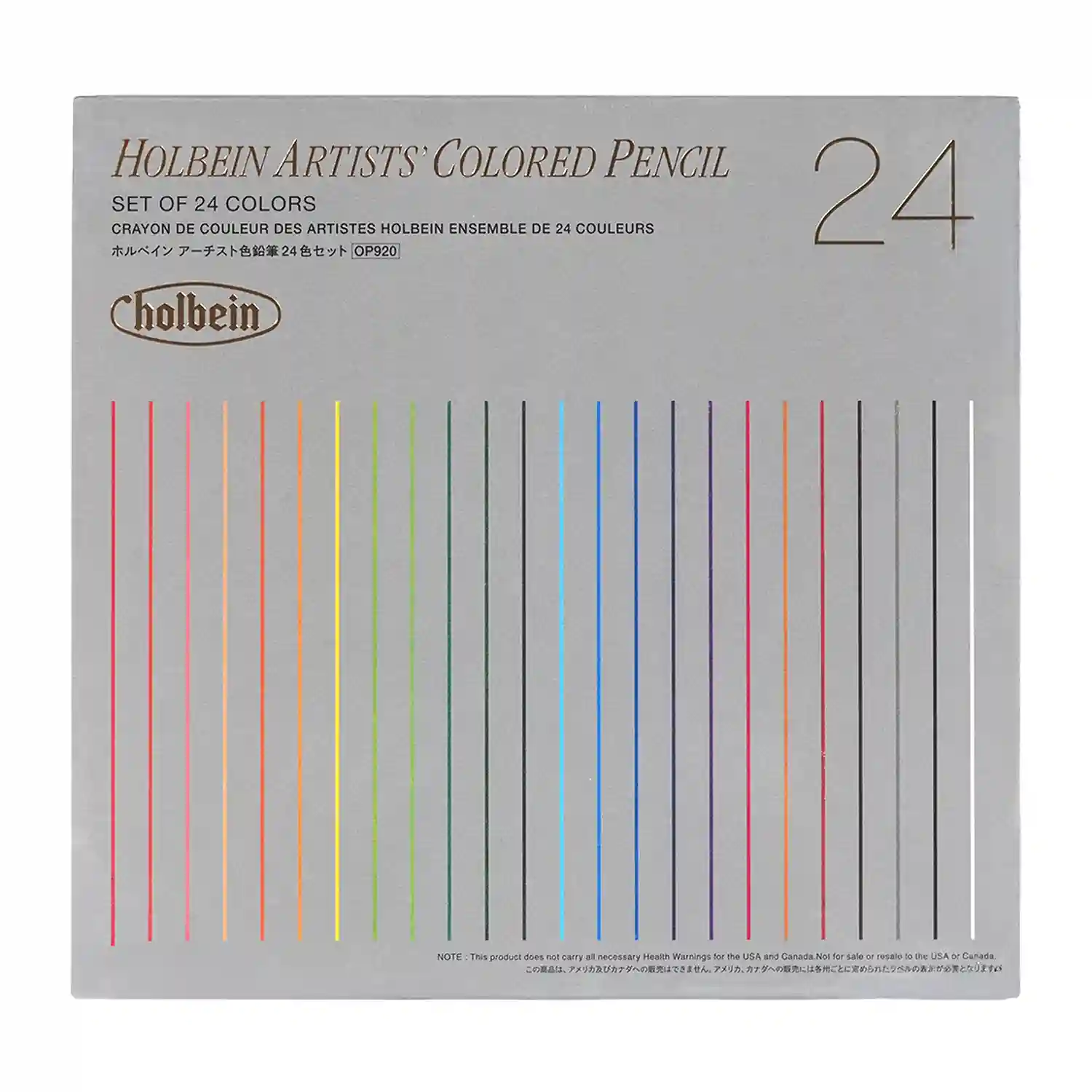 Holbein Coloured Pencil Set 24 Pieces for Drawing and Colouring