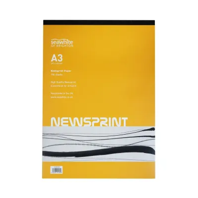 Seawhite Smooth Newsprint Pad A3 for Drawing and Sketching
