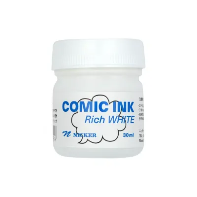 Nicker Comic Rich White Opaque White for Corrections and Highlights